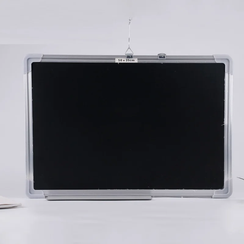 School Stationery Aluminum Frame Magnetic Chalkboard Dry Erase Black Chalk Board