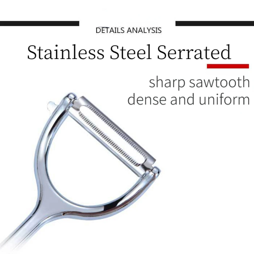 Stainless Steel Vegetable Fruit Peeler Julienne Cutter Slicer Y Peeler with Non-Slip Silicone Handle