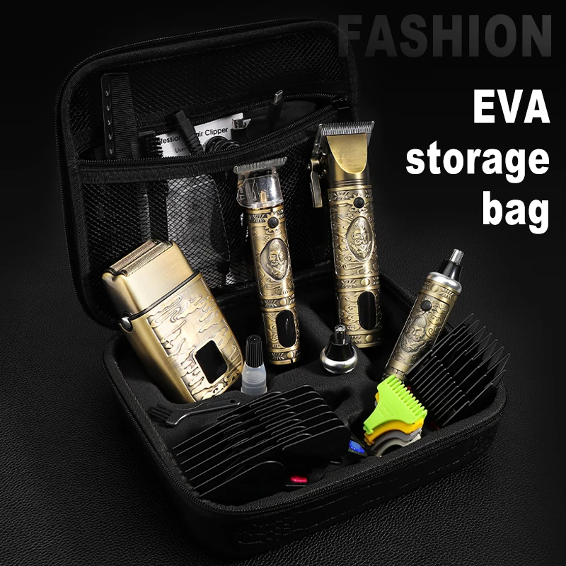 Lanumi 740 All Metal Rechargeable Nose Trimmer Cordless Electric Electric Grooming Kit Cordless Hair Trimmer Clipper Sets Usb