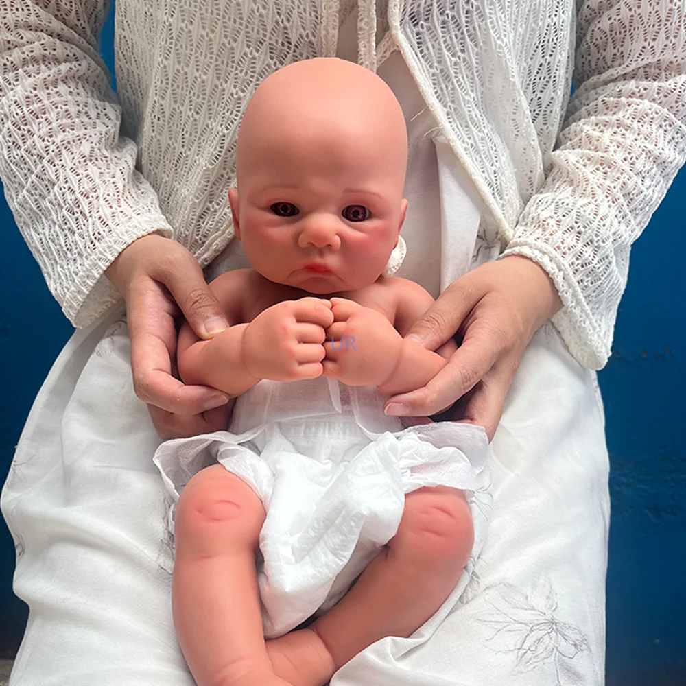 Correct Anatomy 1:1 Simulation Soft 16' Full Silicone Reborn Baby Doll Molds Prototype Baby Sculpt Reborner Collector Kid Toy