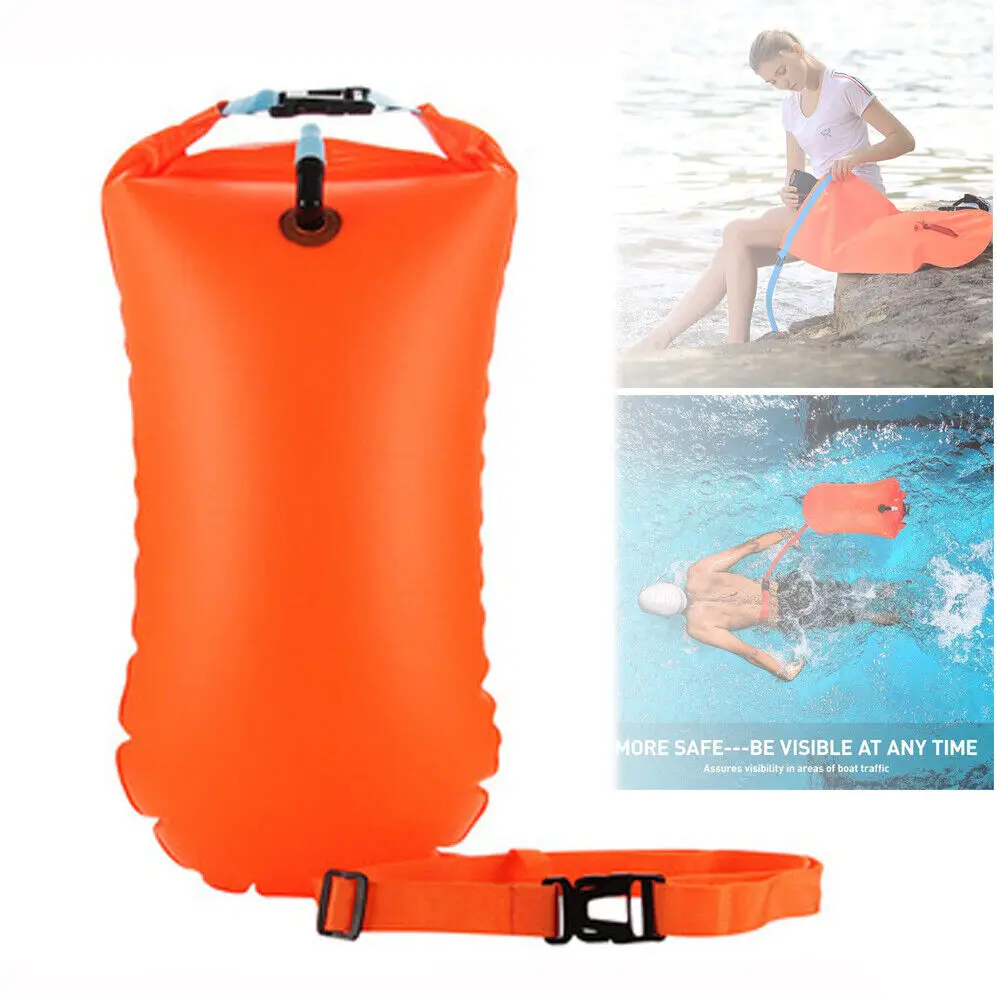 Customizable Factory Wholesale Swimming Buoy Kit Durable PVC Blow with Storage Bag for Diving Beach Travel Pool Use