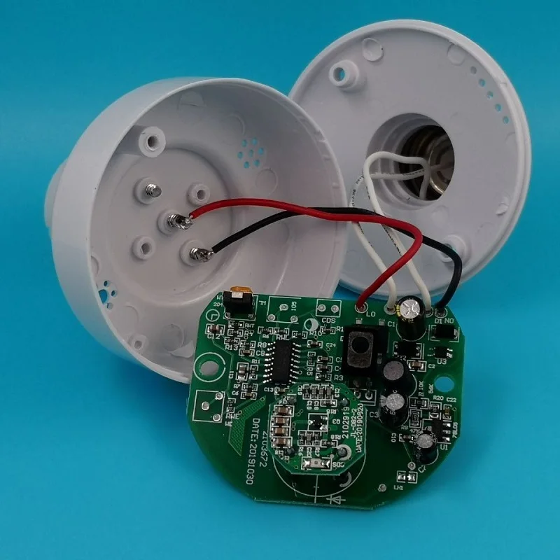 Microwave (radar) induction lamp holder E27 Motion Sensors Intelligent timing corridor switch lamp base