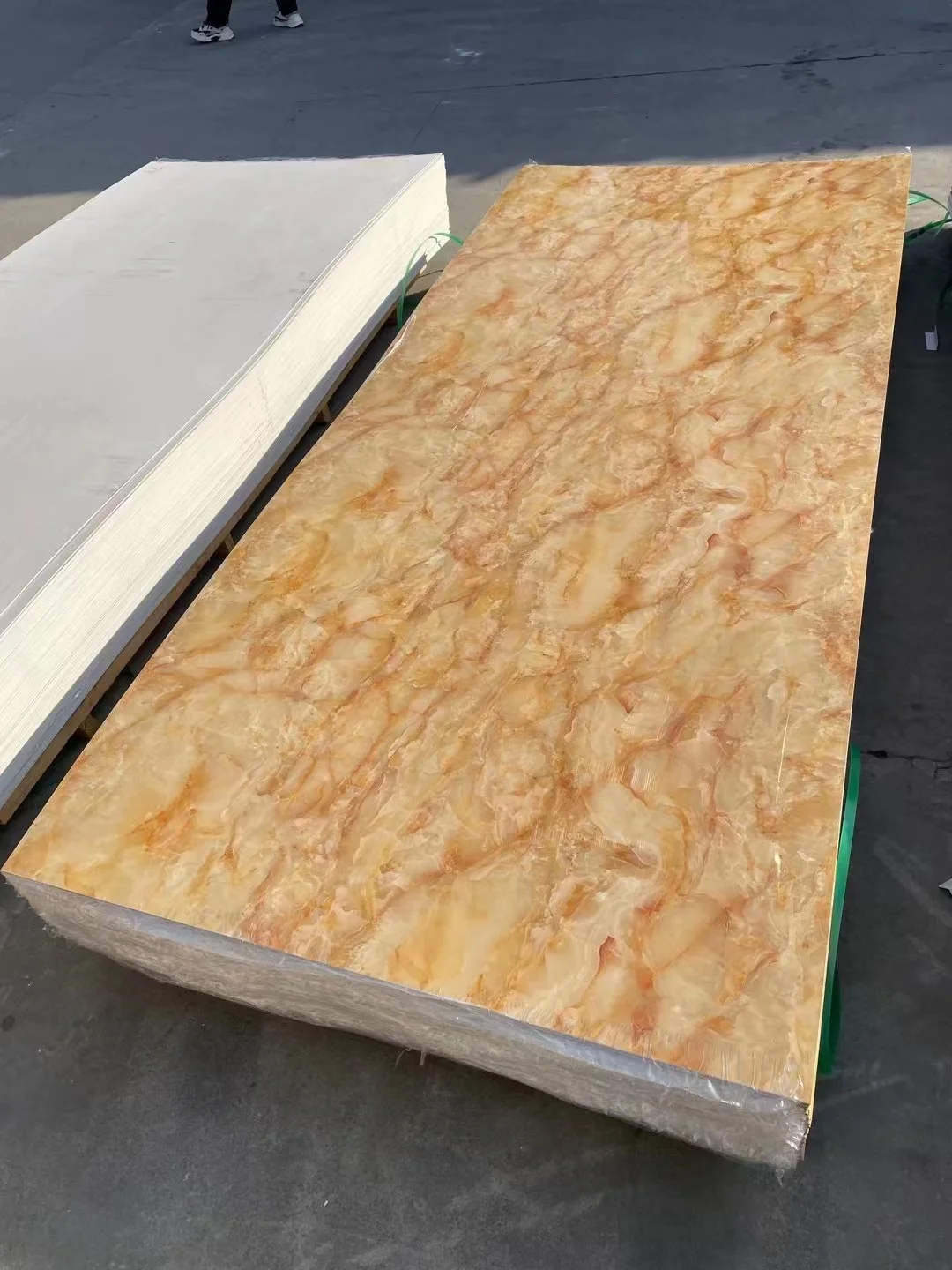 Wholesale Price high glossy marble PVC sheets carbon slate wall panels