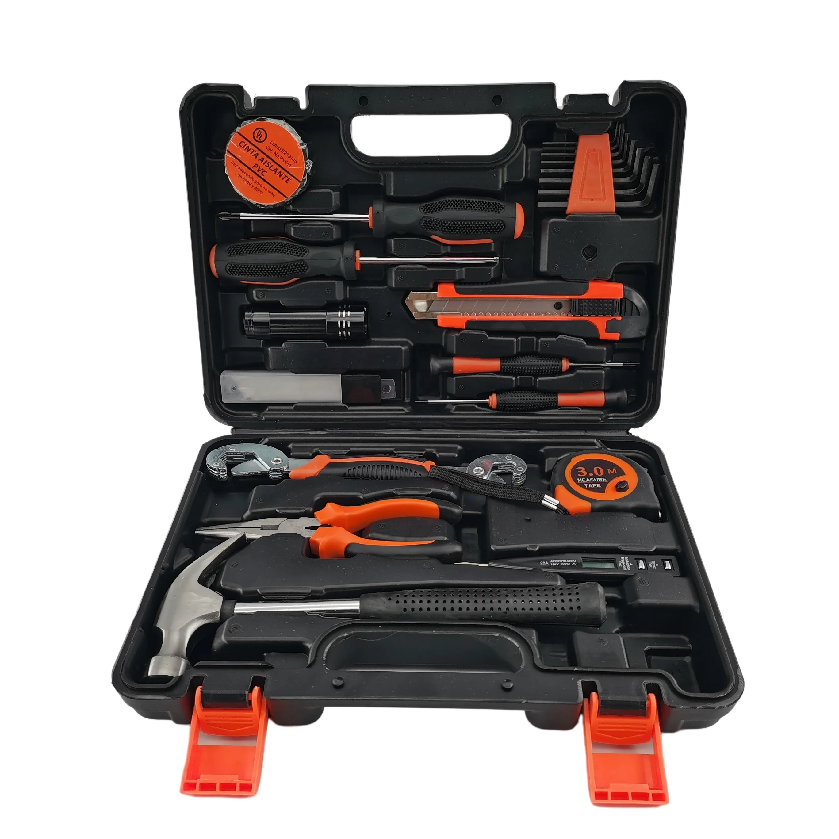 FLYJAN Multifunction 25pcs in 1 Box  Hand Tool Combination Kits Household Tool Box Hand Tool Sets