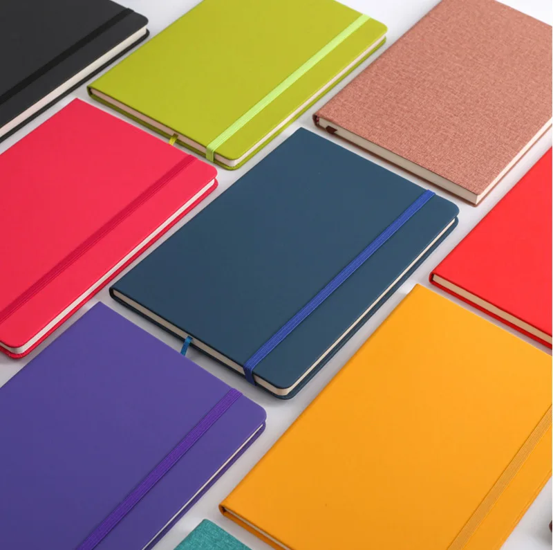 Personalize Custom A5 Journals Note Books Custom Logo Business Planner Customizable Pu Leather Notebook with Brand Logo