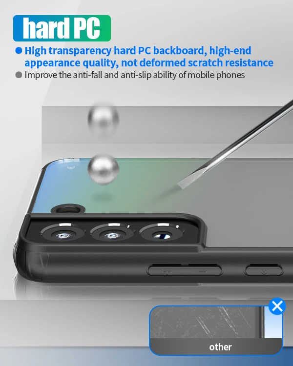 Blueo transparent protective case For samsung galaxy s21 ultra s 21 plus s22ultra s22plus for samsung luxury phone case