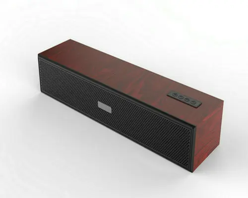 Wooden Style FM Radio Soundbar Wireless Soundbar System Nice Sound BT Speaker Wholesale Price