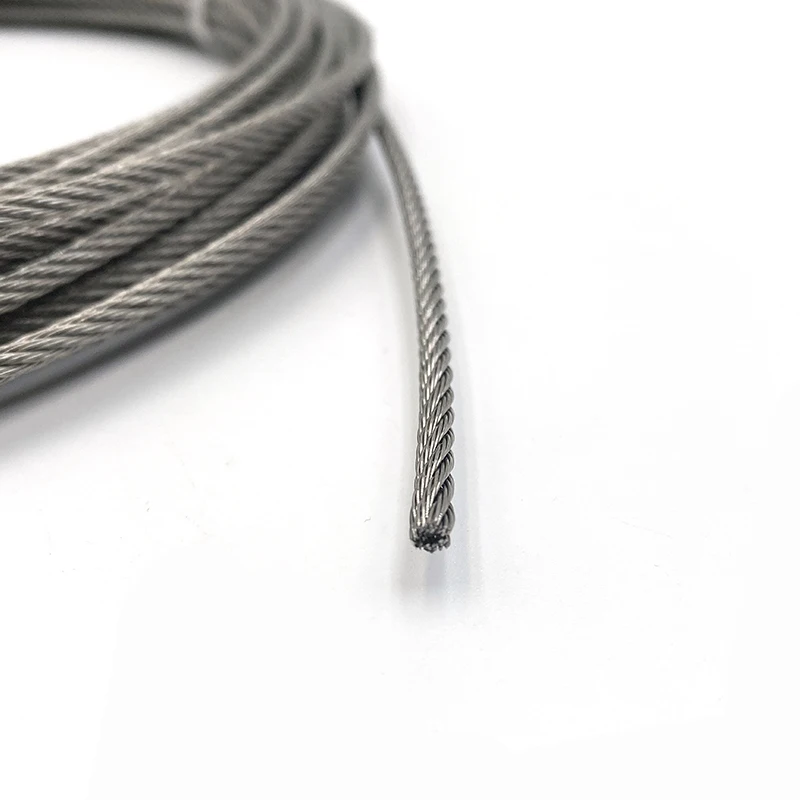 High Quality Stainless Steel 316 304 Wire Rope 1x19 7x7 7x19 Marine Grade Cable Lifting High Strength Wire Rope