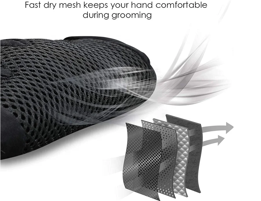 Factory Price Pets Cleaning Massage Gloves Cat Dog Grooming Tools Environmental Rubber Gloves