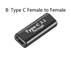10 Gbps USB 3.1 Type C Male to Male Female to Female  Converter  Data  OTG Adapter Converter