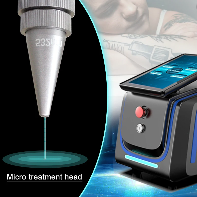 Hongqi Picosecond 1064nm 755nm 532nm Pico q switched Nd Yag Lasering Pico Lasering Tattoo Removal Picosecond lasering machine