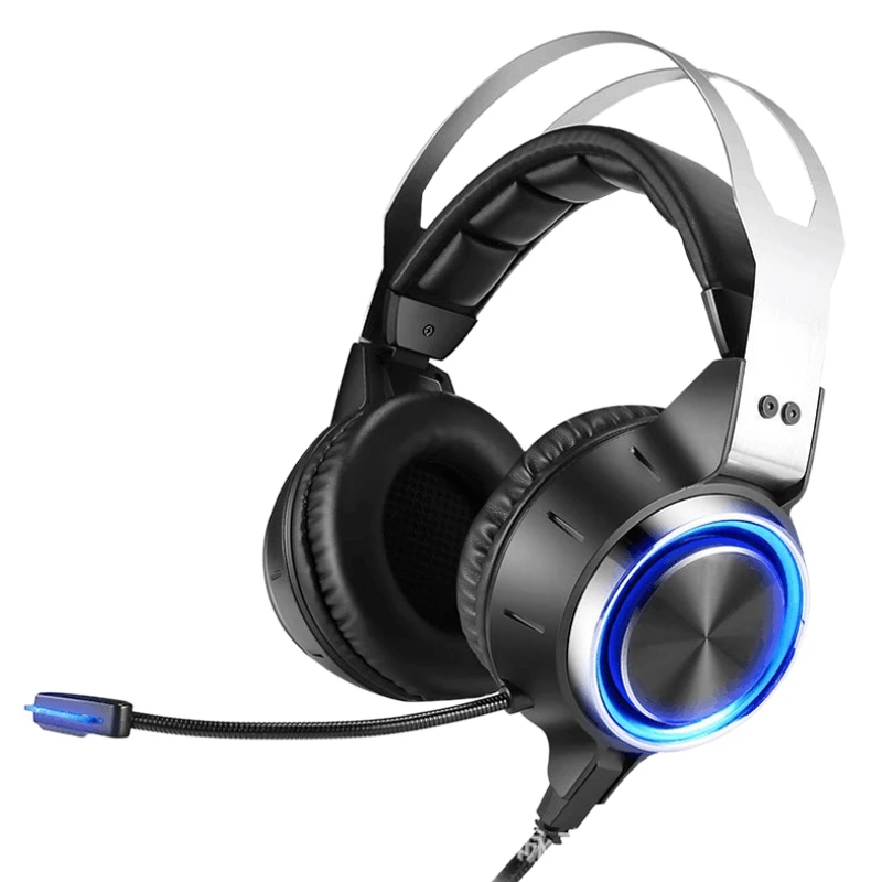 Лидер продаж на Amazon, игровая стереогарнитура K15 с виртуальными объемными басами 7,1, игровые наушники с микрофоном и светодиодной подсветкой для любителей компьютерных игр
