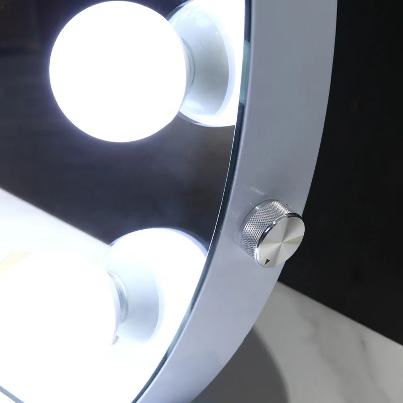 Docarelife Dressing Room Modern Hollywood Vanity Floor Mirror Lighted Full Body Mirror With Wireless Speaker