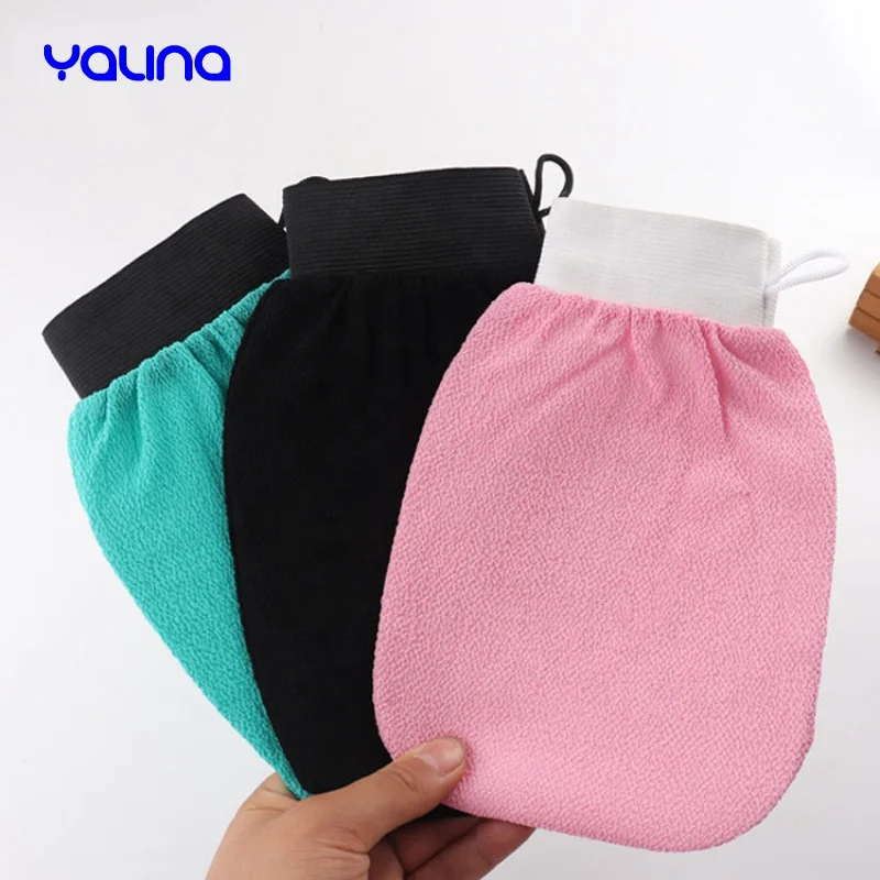 High Quality Viscose Fiber Moroccan Kessa Hammam Glove Korean Exfoliating Gloves Mitts