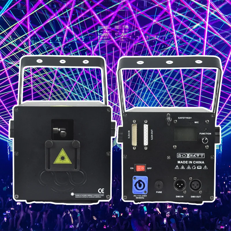 Redsun 1W RGB LED Laser Show Lights Profesional Laser Effect Lights Stage Equipment 3-in-1 1W Laser Light