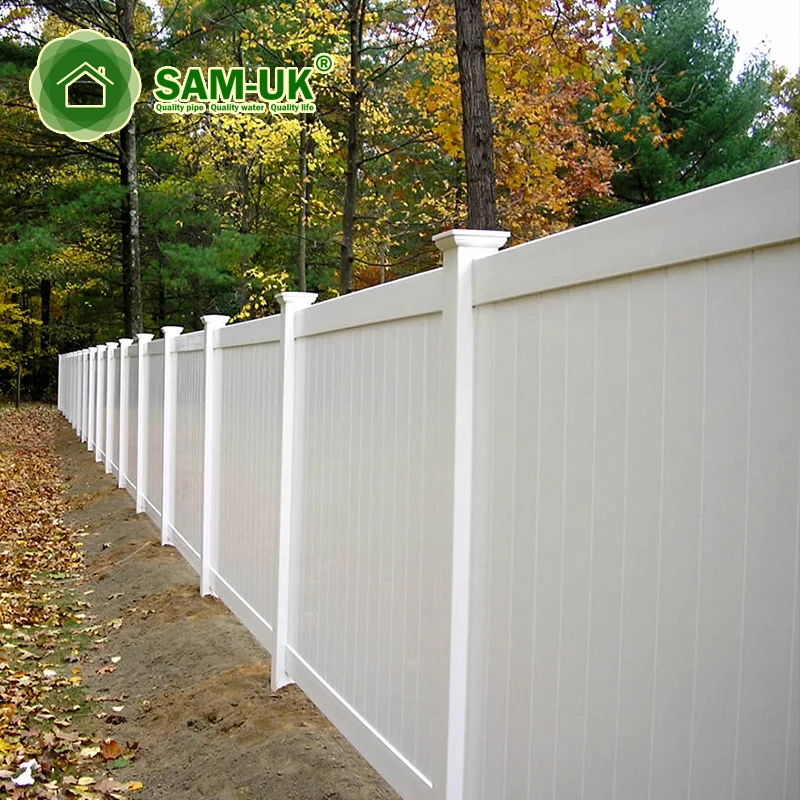 White size can be customized affordable factory wholesale Vinyl Fencing garden border fence decorative privacy fence panels