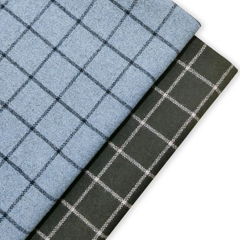 Fashion knitted  antipilling polar fleece tweed woolen coat fabric