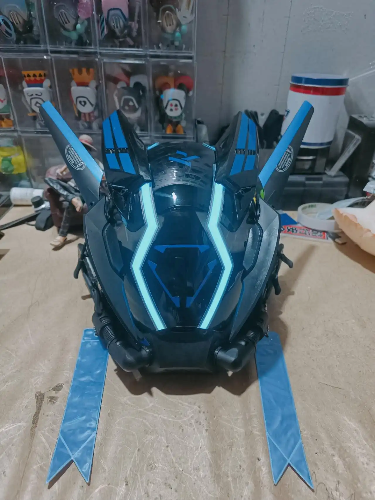 Hot Sale Mask LED Light Helmet Halloween and Christmas PC Mask Soldiers party Luminous Mask