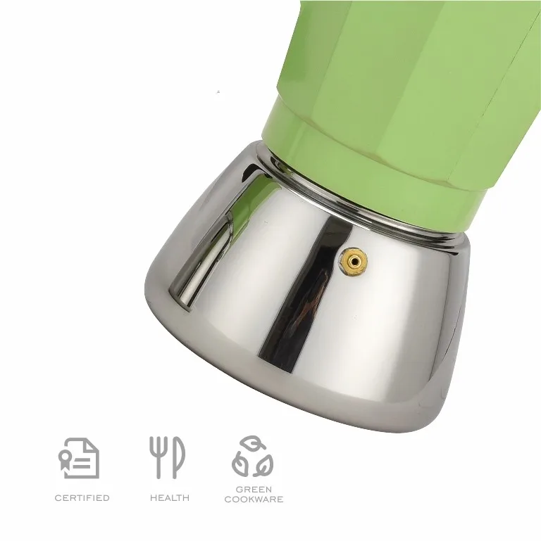 Классический итальянский 9 чашек Moka горшок 450 мл емкость новая конструкция газ/плита керамическая верхняя алюминиевая нержавеющая сталь Нижняя