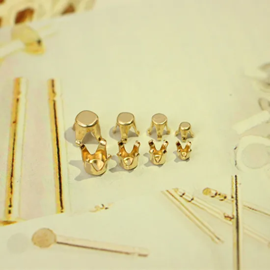 Американский 14K золотой заполненный пустой кронштейн ювелирные изделия DIY драгоценный камень алмазные аксессуары