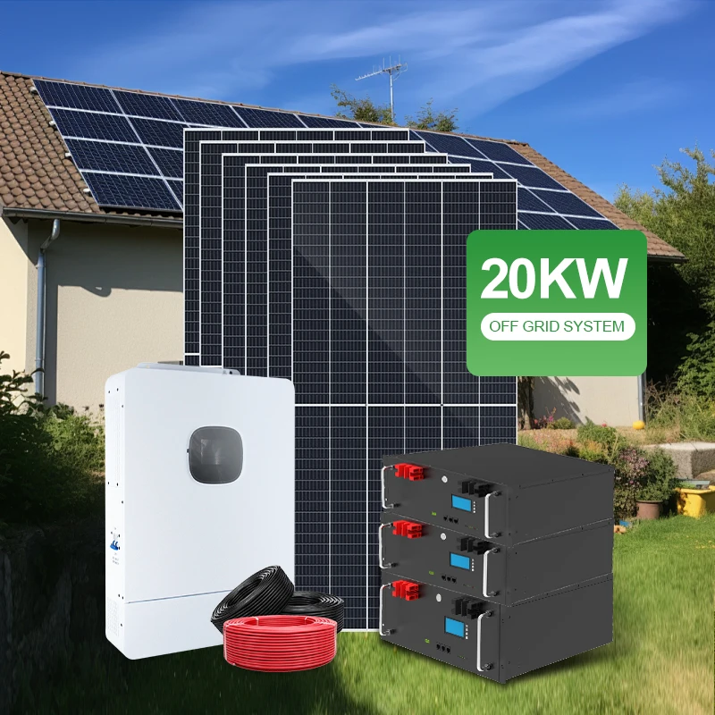 Hybrid Off-Grid Solar Power System 5Kw 6Kw 8Kw 10Kw  Battery MPPT Controller Roof Mounting Inverter for Home Use
