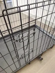 Wholesale Manufacturer 30 36 42 48 Inch Metal Foldable Dog Crates Cage,Metal Folding Dog Cage XXL Black Impact Dog Kennel Crate