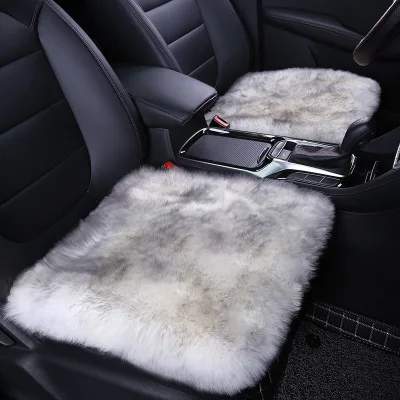 hot Factory wholesale car wool seat cushion 45*45 square  wool cushion four-level universal cushion