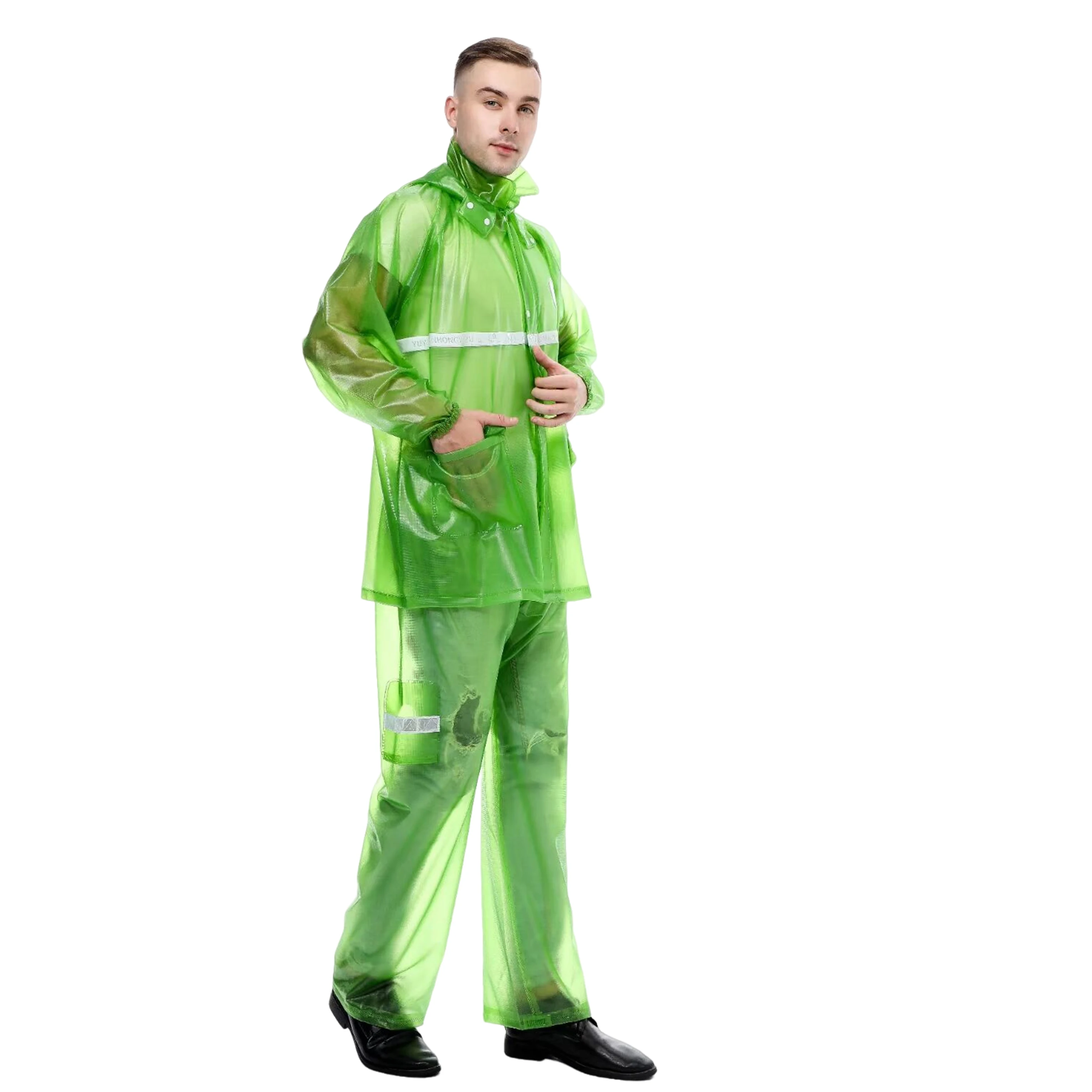 Customization New 100% New Pvc Raw Materials Fashion Manufacturers Rain Coat Adults Raincoat