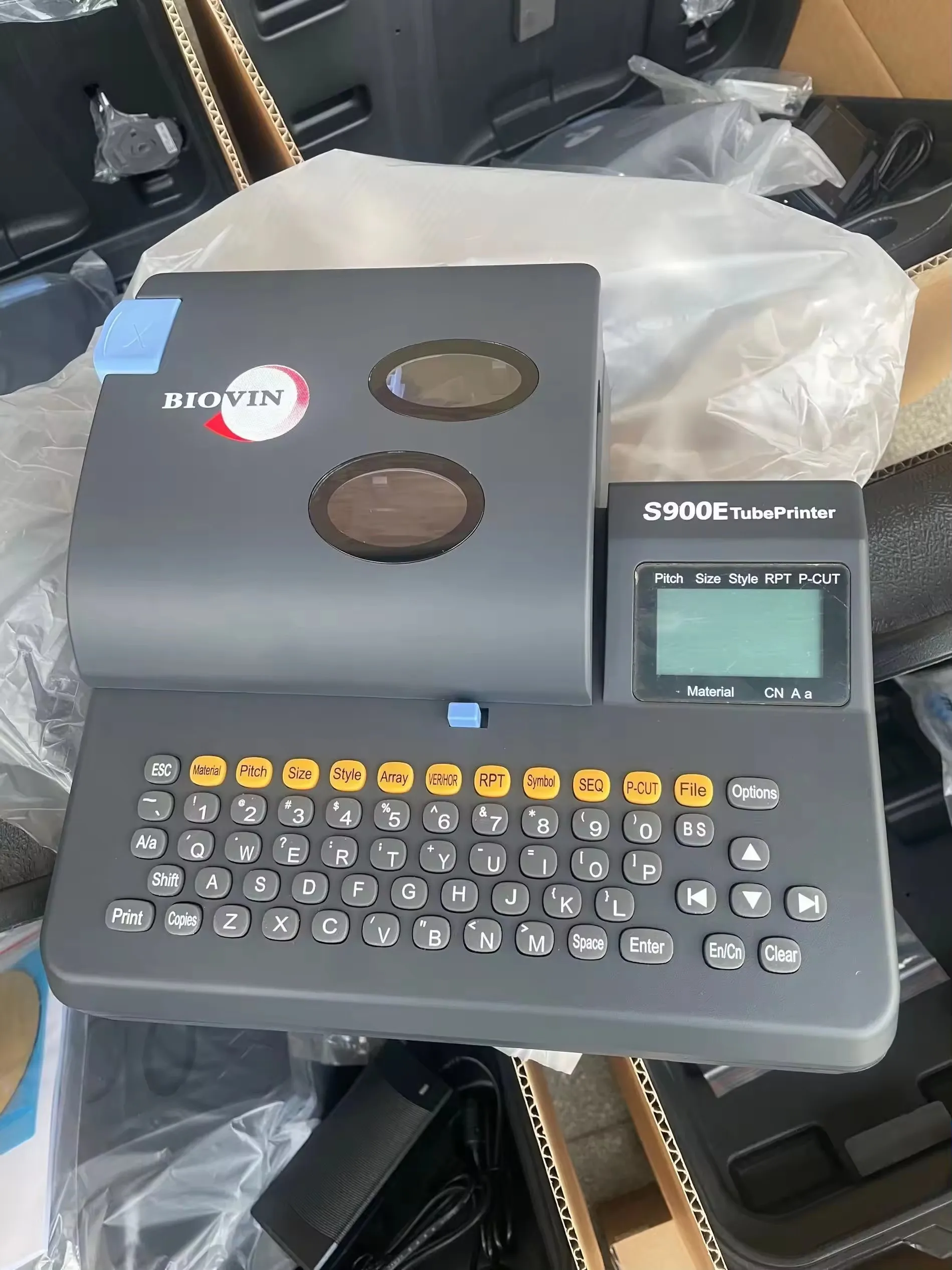 Industrial Tube plastic cable transfer printing equipment cable marking tube PVC cable label printer machine for sale