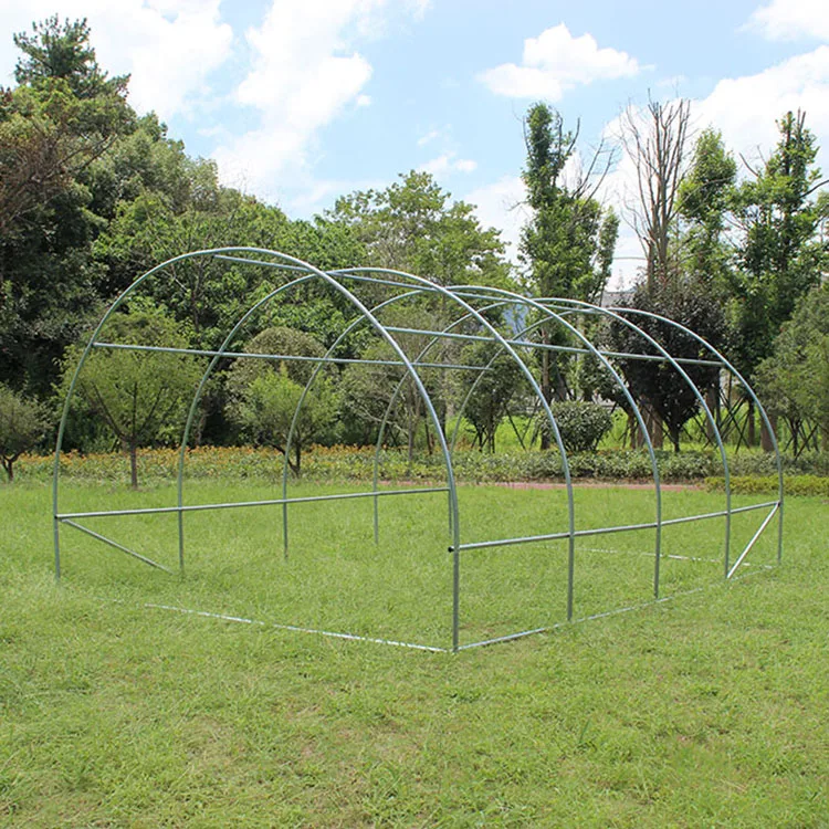 TSLP108 indoor type solar polytunnel greenhouse-12m2 Green PE mesh fabric 140g/m2 UV protected greenhouse