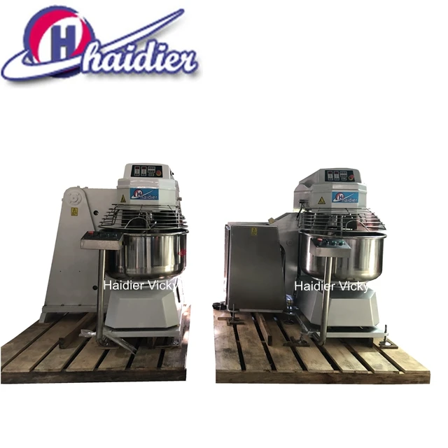 Haidier Automatic Tipping Dough Mixers Removable Bowl Spiral Mixers