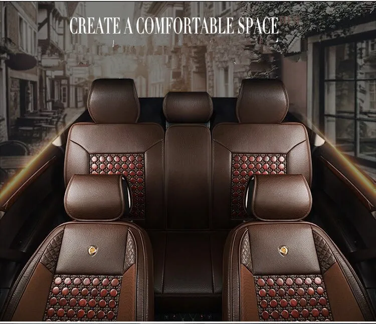 
New design durable breathable pearwood car seat covers 