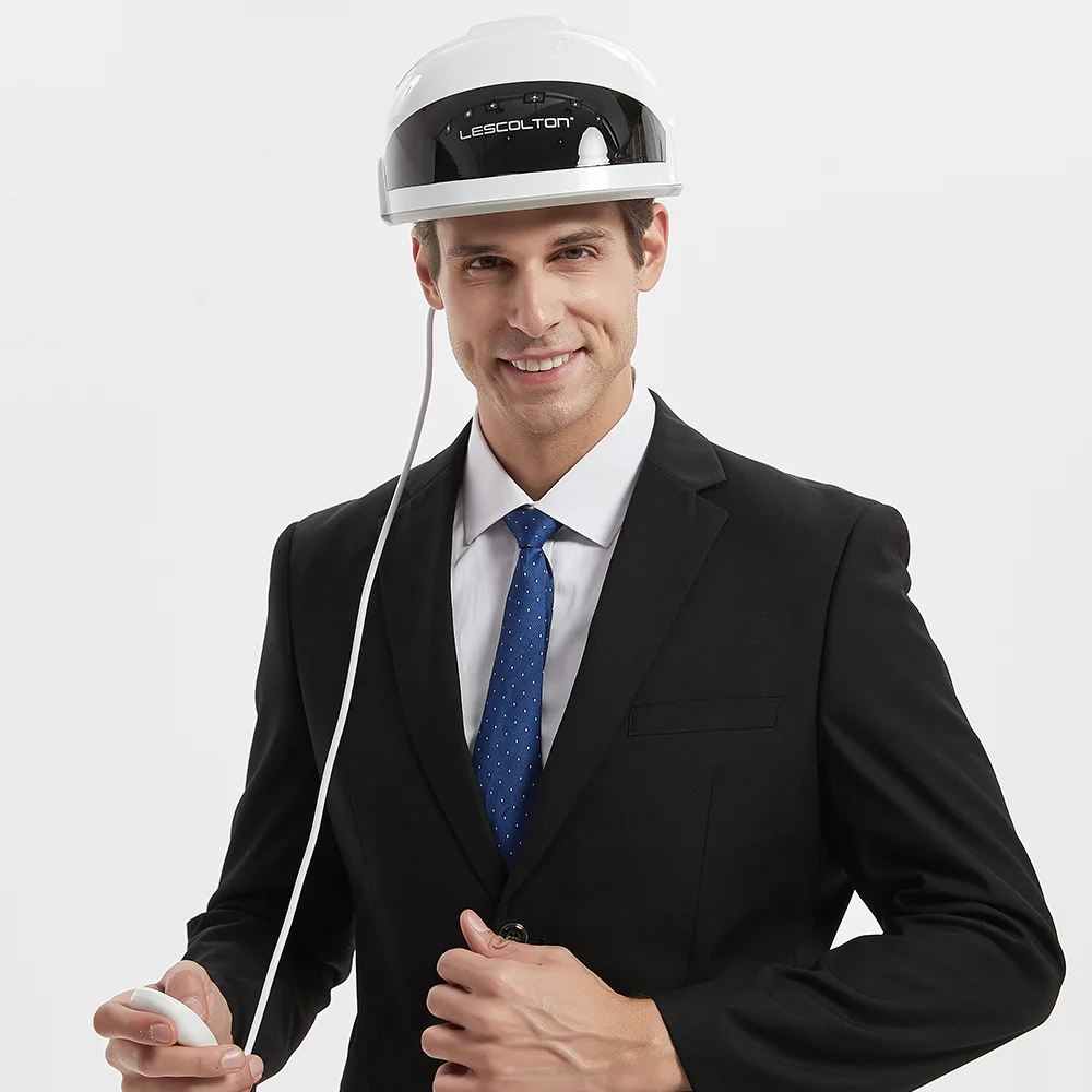Lescolton Professional LLLT Laser Cap Restore Hair Thickness Hair Regrowth Helmet Hair Loss Treatment Device