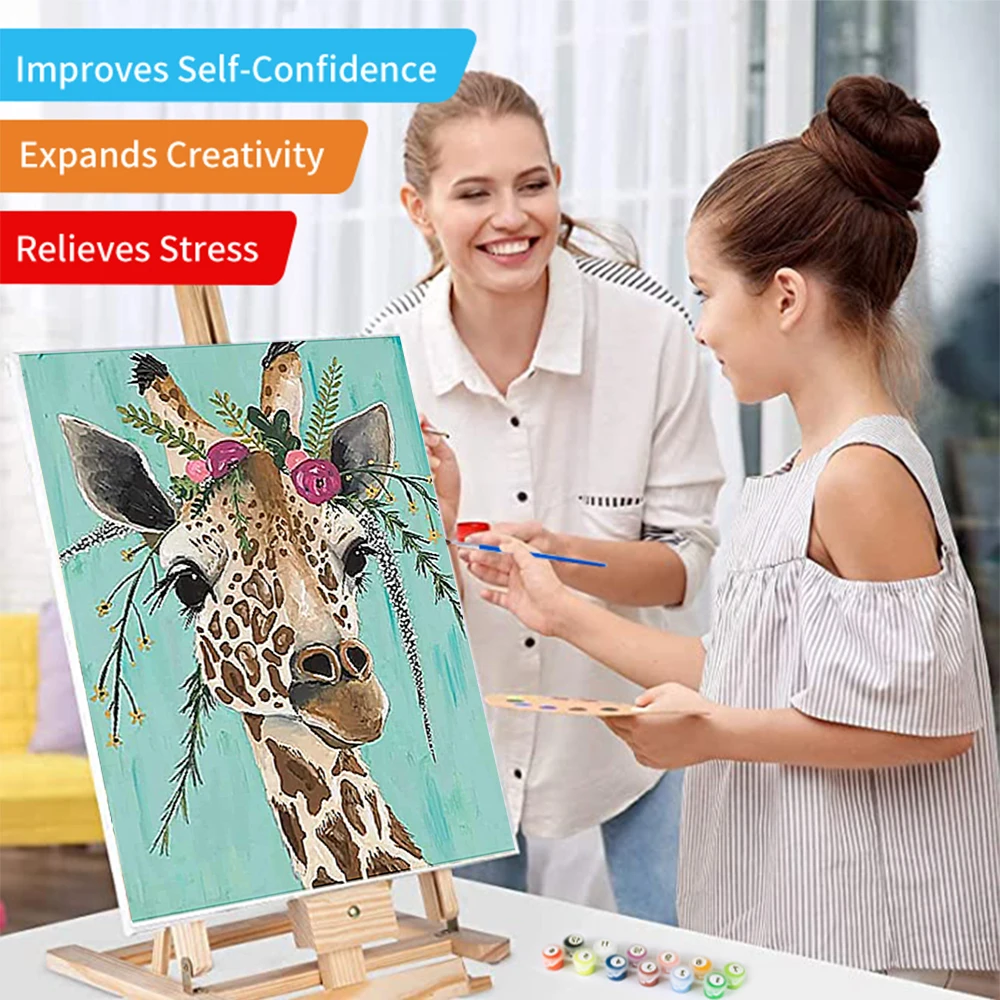 Canvas Art Painting Deer Head Oil Paint Art Wall Paintings Canvas Art Decor