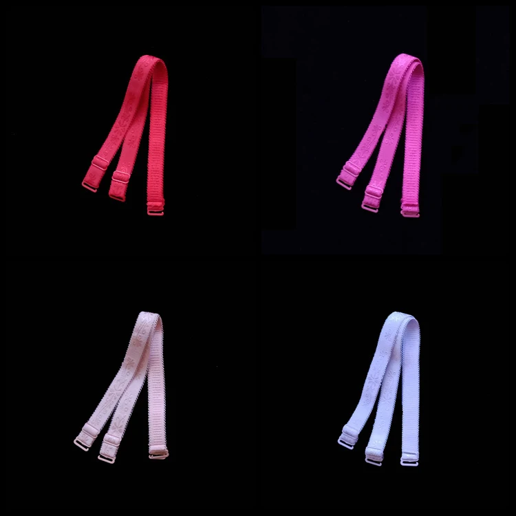 
factory wholesale stock multicolor 15mm jacquard bra strap adjustable elastic bra strap for underwear shoulder strap 