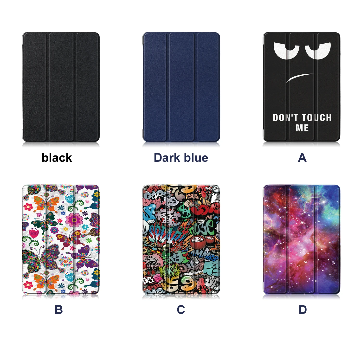 
cover case For samsung Galaxy TAB A 10.1 2019 version SM-T510 T515 TPU soft shell Tri-fold bracket flip tablet 