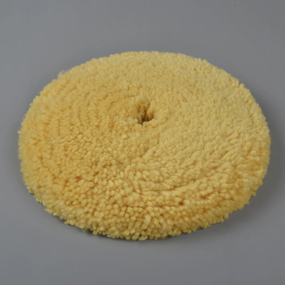 7 inch 180 mm Double face Wool Buffer Pad Double-side wool polishing pad 3m quality pad  with M14, M16 5/8'-11