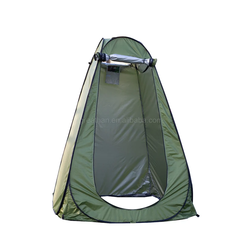 1.2x1.9m Portable Pop Up Privacy Shower Tent with Double Window for Camping Fishing and Outdoor Activities