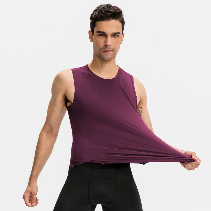 Crew Neck Sleeveless Sport Basketball Shirts Custom Quick Dry Gym Fitness Running Workout Tank Top For Men