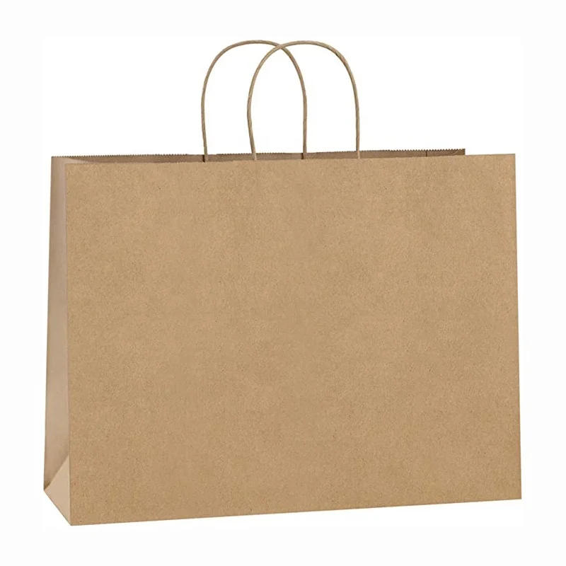 Manufacturer supply high quality cheap price free design kraft shopping food lunch paper bag withcustomized  logo printed