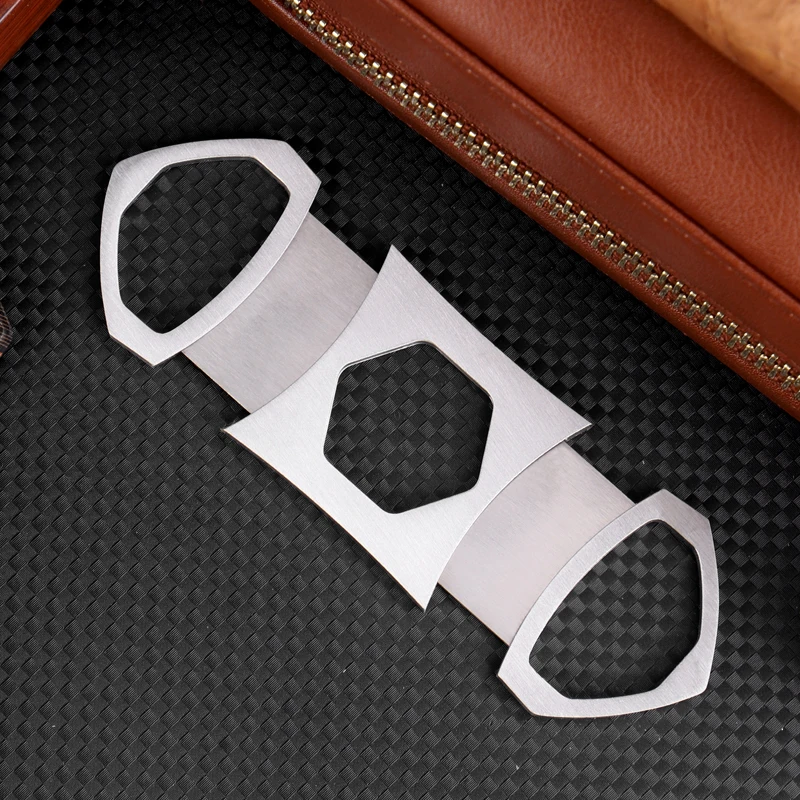 high quality stainless steel sharp cigars cutters accesorios with custom logo