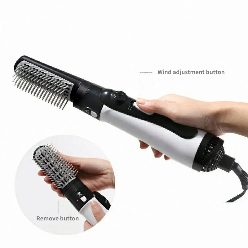 Professional Hair Dryer 5 In 1 Hot Air Brush Automatic Rotating Hair Curler Styler