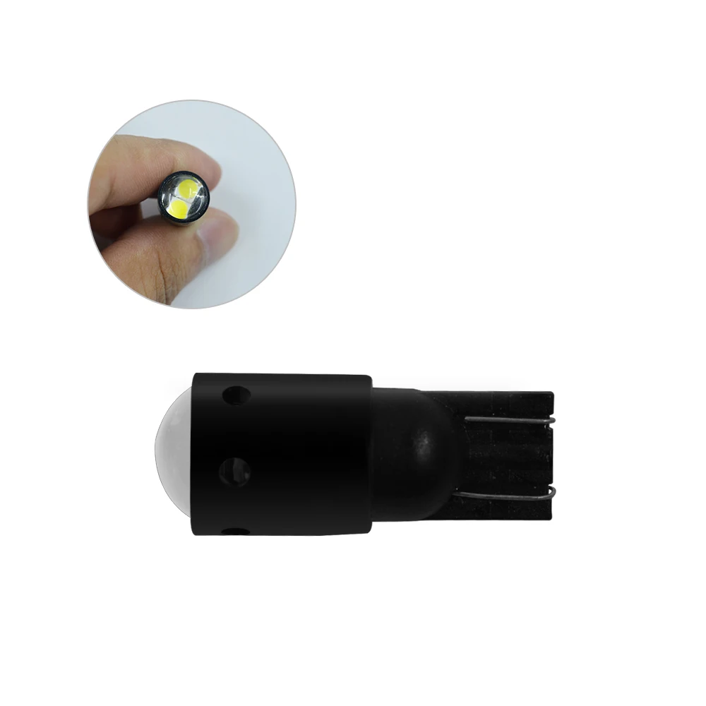 Custom Car logo LED Bulb T10 2SMD 5730 Chip 12V 24V 2W 194 501 White blue red yellow Amber Color W5W wedge Auto Lamp
