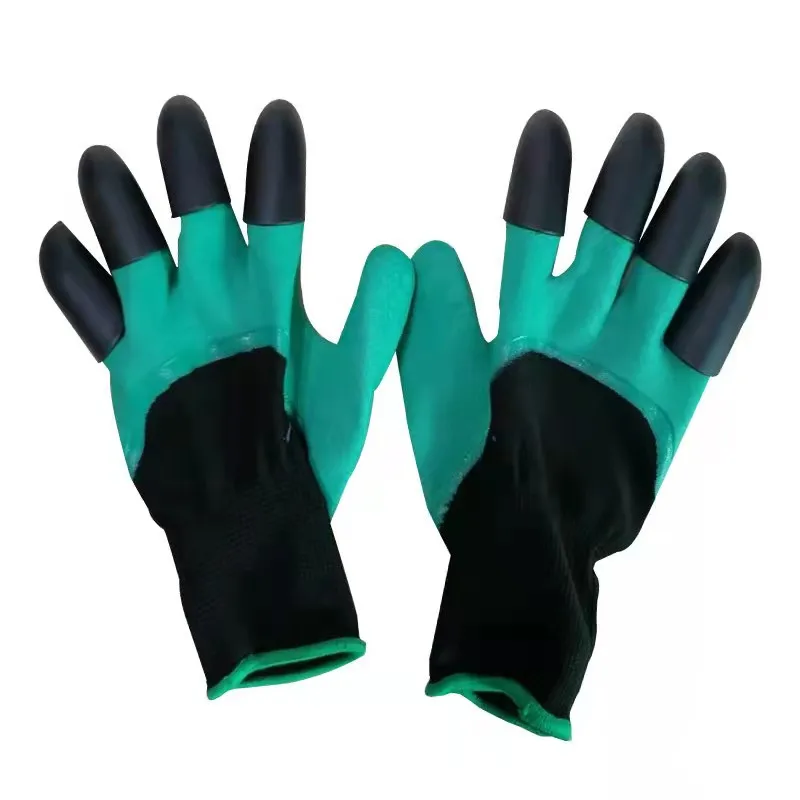 4 Claws Wholesales Waterproof Gardeners Digging Planting Home Tools Latex Palm Coated Garden Gloves