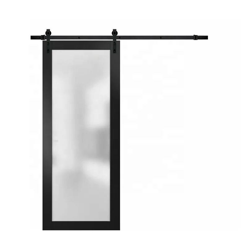 Hot Sale House Sliding Glass Barn Door Wooden Barn Door for Bedroom