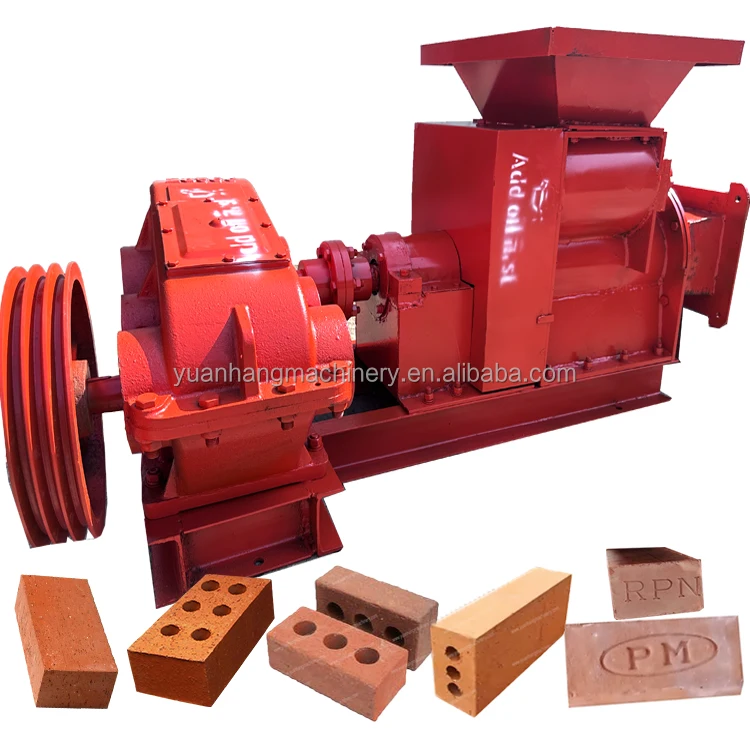 Automatic mud soil brick maker wall tile machine extruder brick molds red clay brick making machine for sale