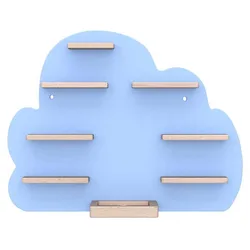cloud shape wooden magnetic shelf for tonie box regal