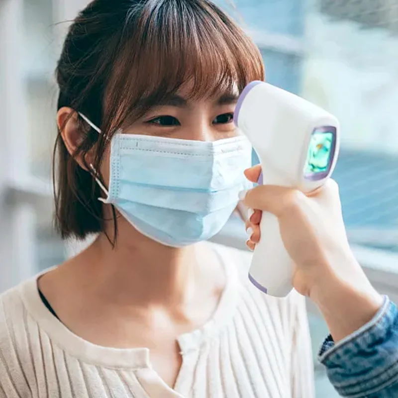 Portable Digital Infrared Forehead Thermometer - Medical-Grade Contactless Fever Scanner with Alert and Illuminated Display