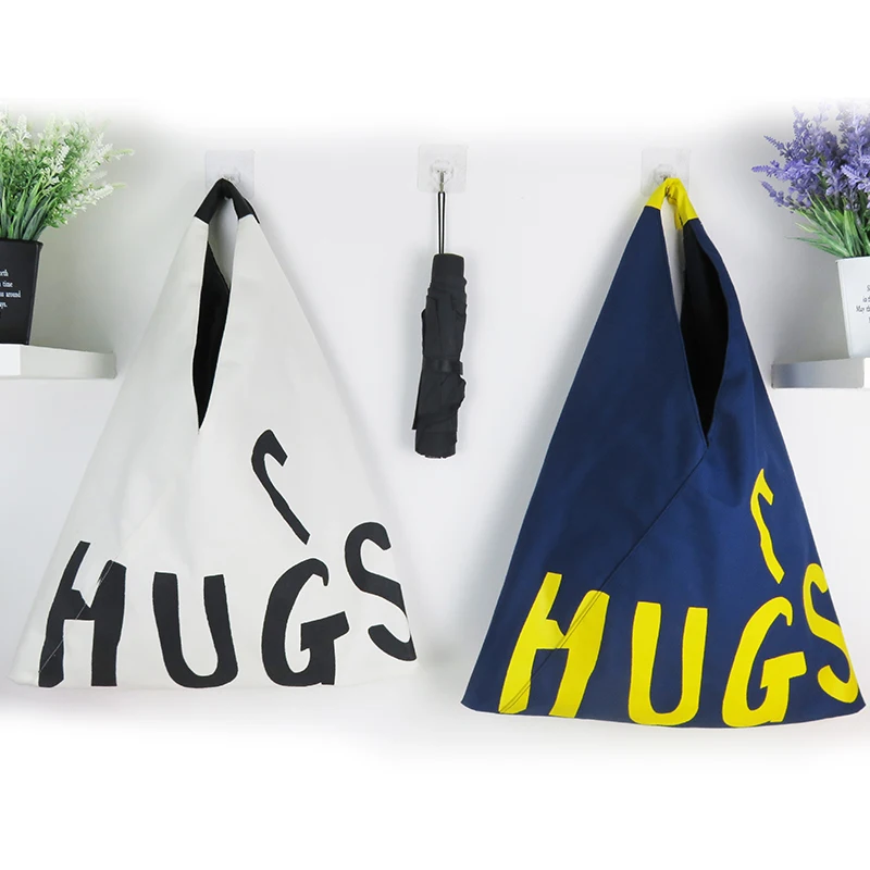 Сумка для покупок с большой буквой, вместительная холщовая сумка-хобо, сумки