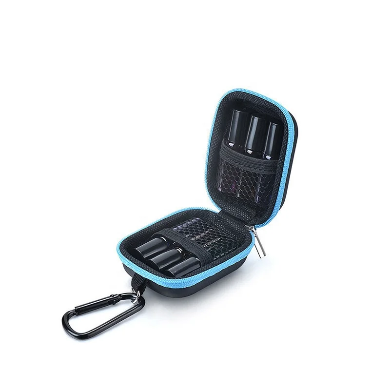 6 Bottles 5ml essential oil carry case holder storage zipper travel bag